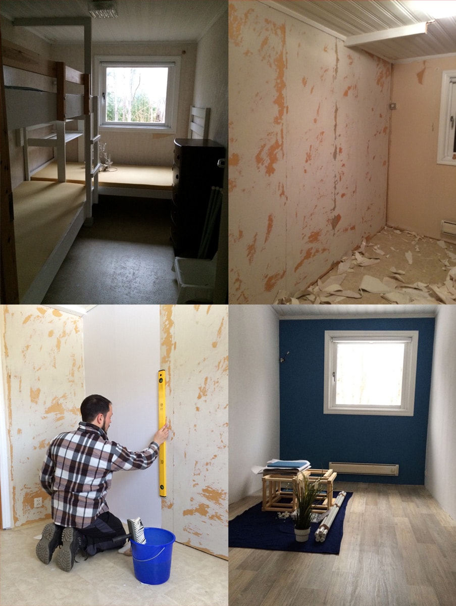 Ferienhaus Schweden - Schlafzimmerrenovierung