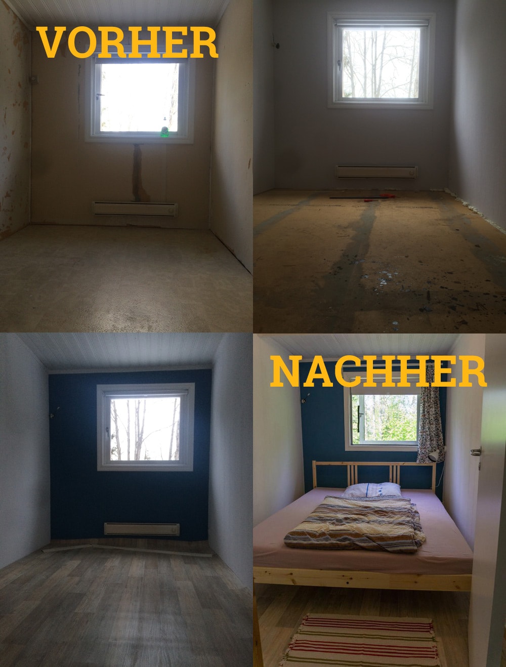 Schlafzimmer-Renovierung Schweden
